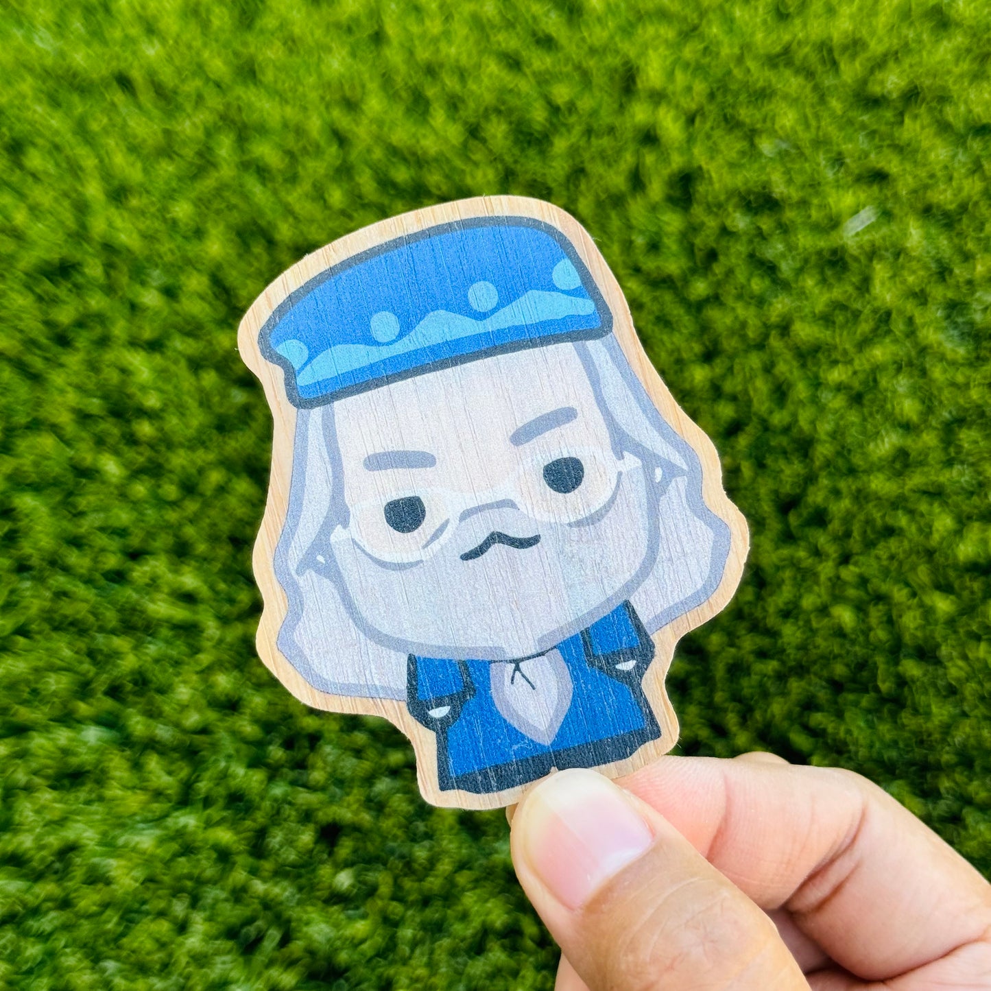Dumbledore Bamboo Wood Sticker, Made in Las Vegas