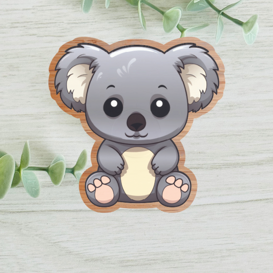 "KOALA" Bamboo Wood Sticker