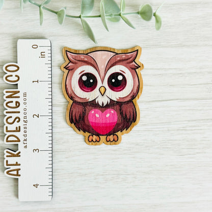 "OWL" Bamboo Wood Sticker