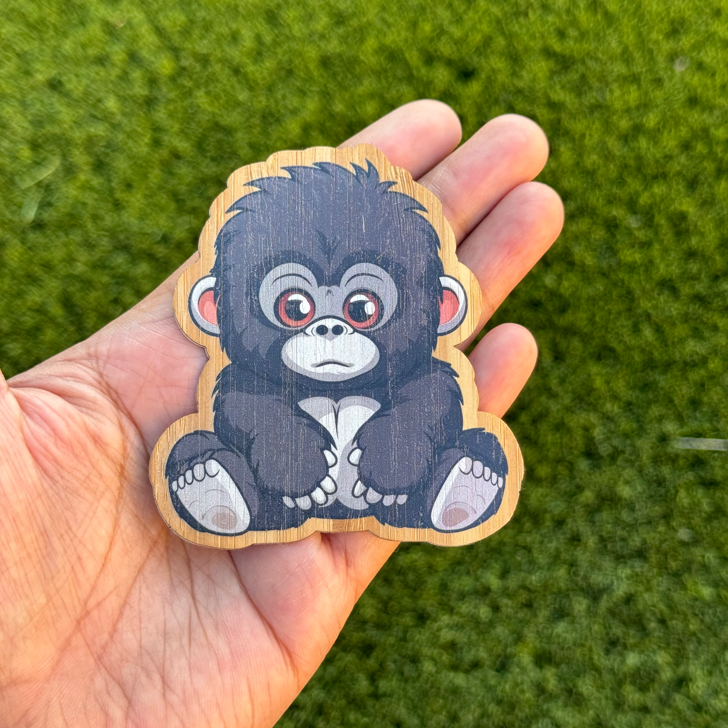 "GORILLA" Bamboo Wood Sticker