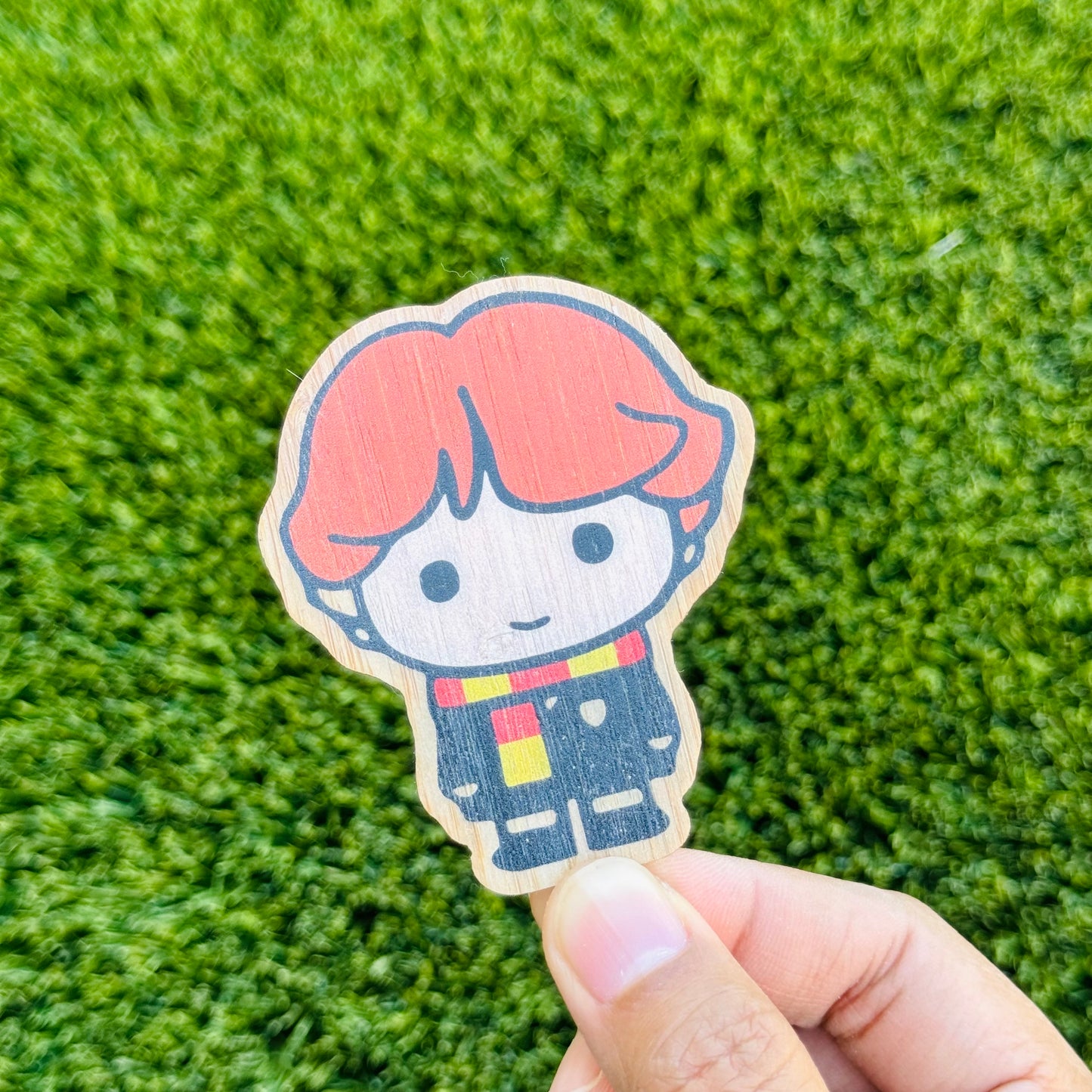 Ronald Weasley Bamboo Wood Sticker, Made in Las Vegas