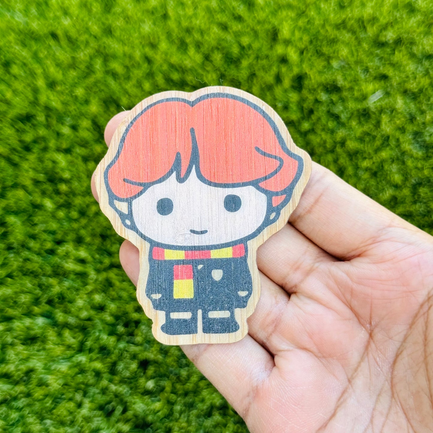 Ronald Weasley Bamboo Wood Sticker, Made in Las Vegas