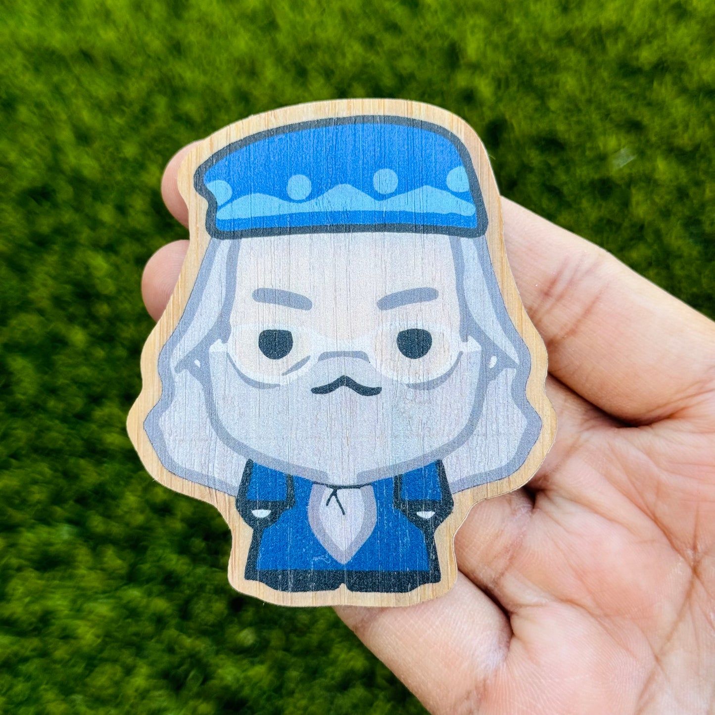 Dumbledore Bamboo Wood Sticker, Made in Las Vegas