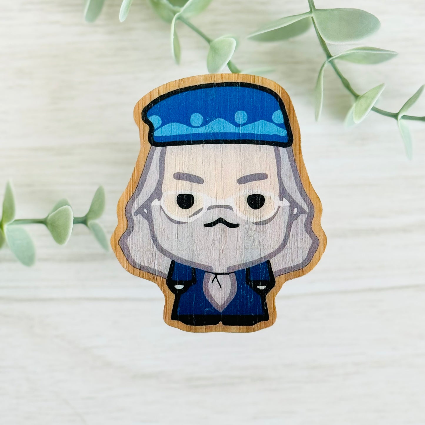 Dumbledore Bamboo Wood Sticker, Made in Las Vegas