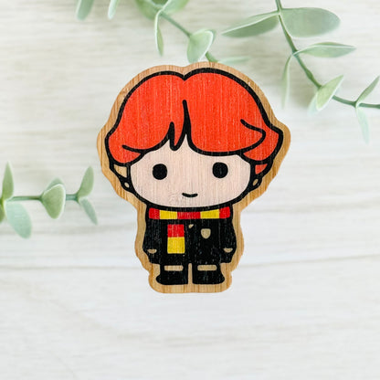 Ronald Weasley Bamboo Wood Sticker, Made in Las Vegas